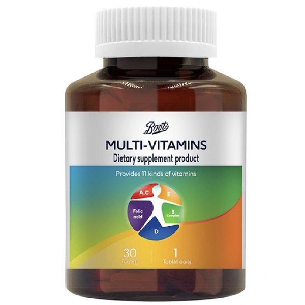 Boots Multi-Vitamins Dietary Supplement Product (30 Tablets
