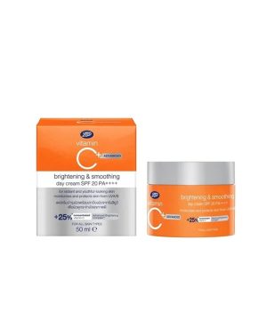 Boots Vitamin C+ Advance Brightening and Smoothing Day cream SPF 20PA ++++ 25%  50 ml