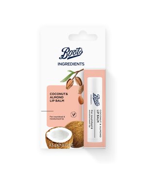 Boots Ingredients Coconut & Almond Lip Balm 4.5g